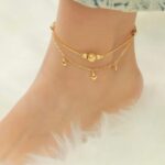 Heart layer anklet