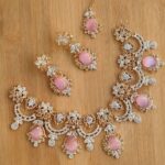 Zirconia Pink Necklace Set