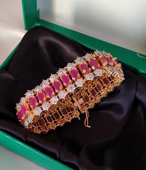 Ruby Gold plated bracelet