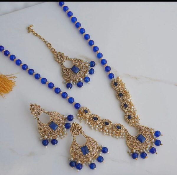 Pearl blue Maala set