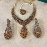 Champagne turkish necklace set