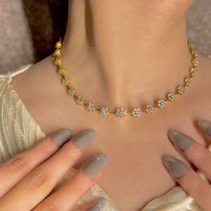 Diamanté necklace set