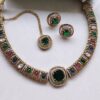 Emerald Multi colour Indian Necklace set