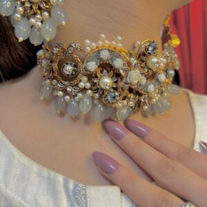 Grey Turkish Choker set