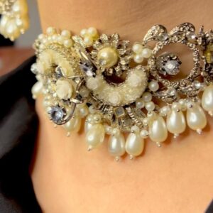 Silver white Turkish Set